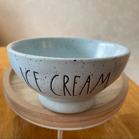 Rae Dunn Speckled Pink and Blue ICE CREAM Set of 2 Ceramic Bowls BRAND NEW!! - Picture 3 of 4